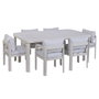 Home ESPRIT Table de Salle à Manger Crème Aluminium 182 X 105 X 77 CM