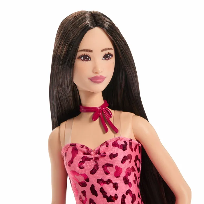Barbie JJN59 - Poupée Fashionistas, Tenue Rose et Léopard, Jeu de Rôle et Expression Personnelle, Dès 3 Ans Barbie JJN59 - Poupée Fashionistas, Tenue Rose et Léopard, Jeu de Rôle et Expression Personnelle, Dès 3 Ans