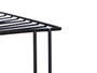 Kinvara Étagère d'Angle 2 étagères Noir Métal 22x19x22cm (Set de 12)