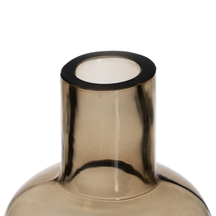 BigBuy Home Vase Marron en Verre 8,5 x 8,5 x 23,5 cm BigBuy Home Vase Marron en Verre 8,5 x 8,5 x 23,5 cm