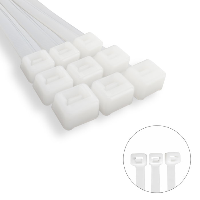 WOLFPACK LINEA PROFESIONAL Colliers de serrage en nylon 4,5 x 280 mm, 100 pièces