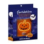 Juinsa Décoration citrouille halloween avec support et lumière néon - Environ 26,5 x 22,8 cm