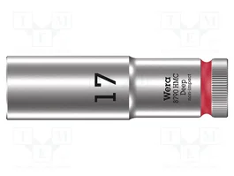 WERA Douille HEX 17mm 1/2 po 6 pans