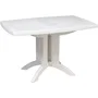 Grill Me Table de Jardin Pliante Vega Résine Blanc 118 x 77 cm