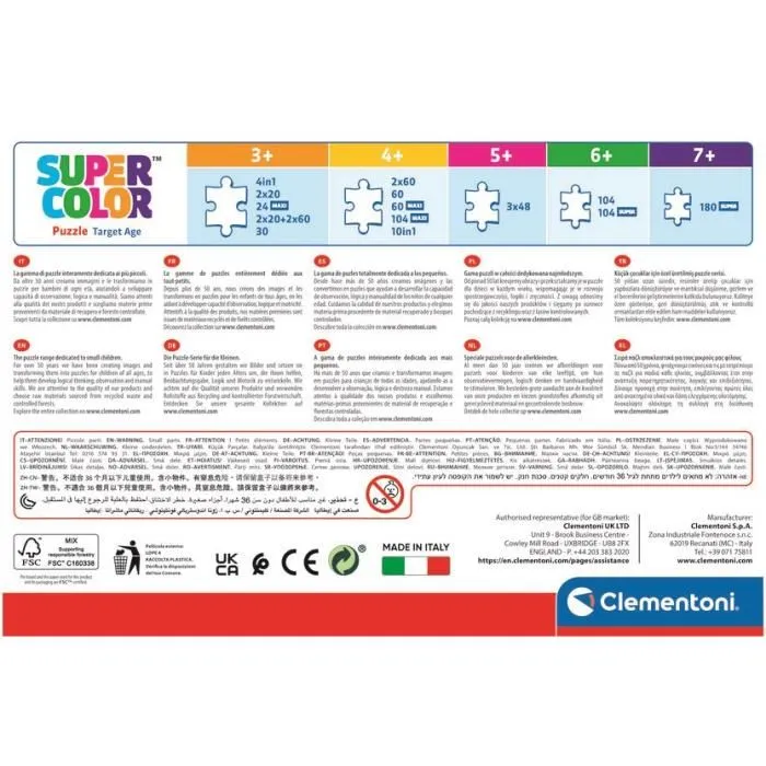 Clementoni Puzzle 104 pièces Jurassic World - 38 x 27 cm - Imagier captivant pour enfants