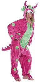 Creaciones Llopis - Déguisement Adulte Monster à Points, Taille L, avec Capuche