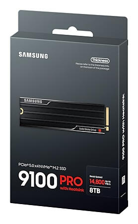 Samsung 9100 PRO SSD Interne 8 To avec dissipateur PCIe 5.0