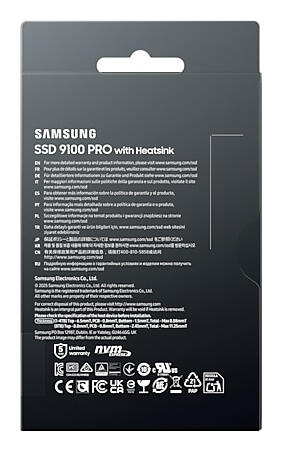 Samsung 9100 PRO SSD Interne 8 To avec dissipateur PCIe 5.0