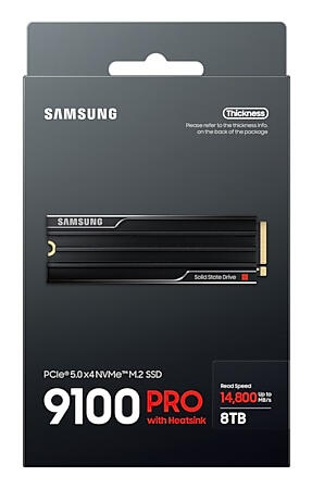 Samsung 9100 PRO SSD Interne 8 To avec dissipateur PCIe 5.0