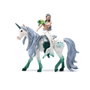 Schleich Figurine Sirène sur licorne de mer Bayala 70594, 4 pièces