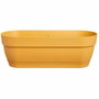 Elho Vibia Campana Jardinière de balcon ovale Jaune Miel