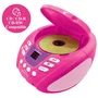 Lexibook LECTEUR CD Bluetooth Disney Princess - Lecteur CD enfant avec effets lumineux multicolores, Bluetooth 5.0, prise auxiliaire et micro, portable