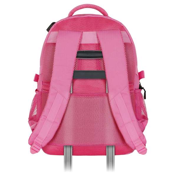 Barbie - Sac à dos Run Plus Fan Varsity - Capacité XXL, compartiments multiples, dos aéré, port USB, repoussant l'eau - Dimensions 44x34x21 cm