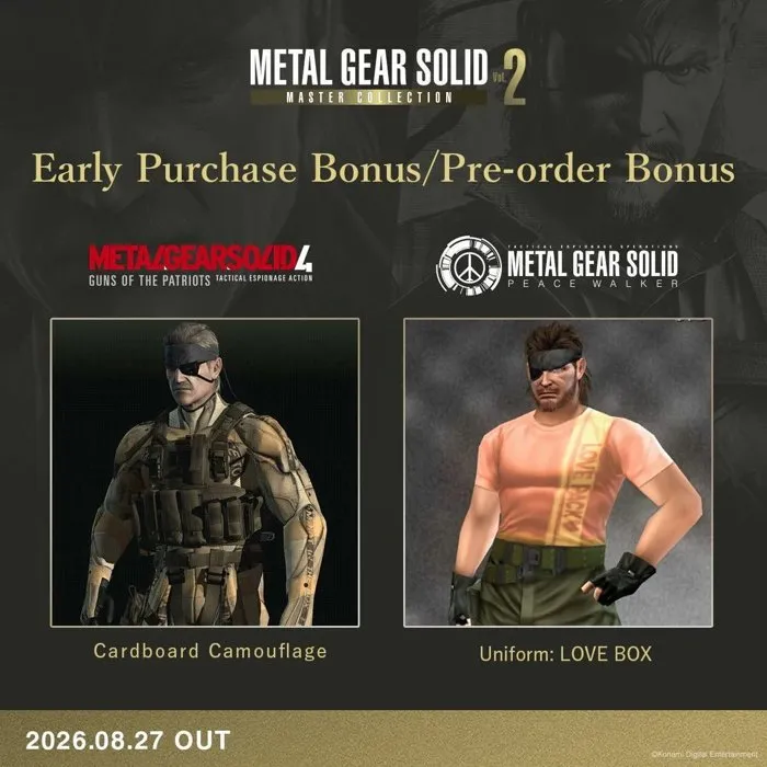 Just For Games Metal Gear Solid Master Collection Vol. 2 - Day One Edition - PS5
