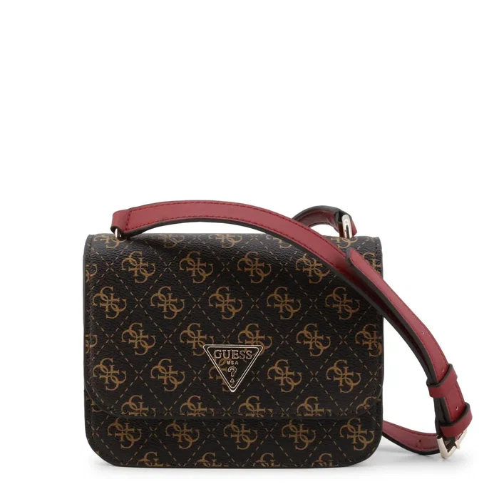 Guess Sac bandoulière Noelle Logo 4G Marron Guess Sac bandoulière Noelle Logo 4G Marron