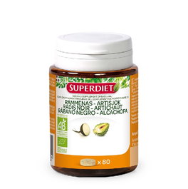 SUPERDIET Rábano Negro + Alcachofa 80 comprimés