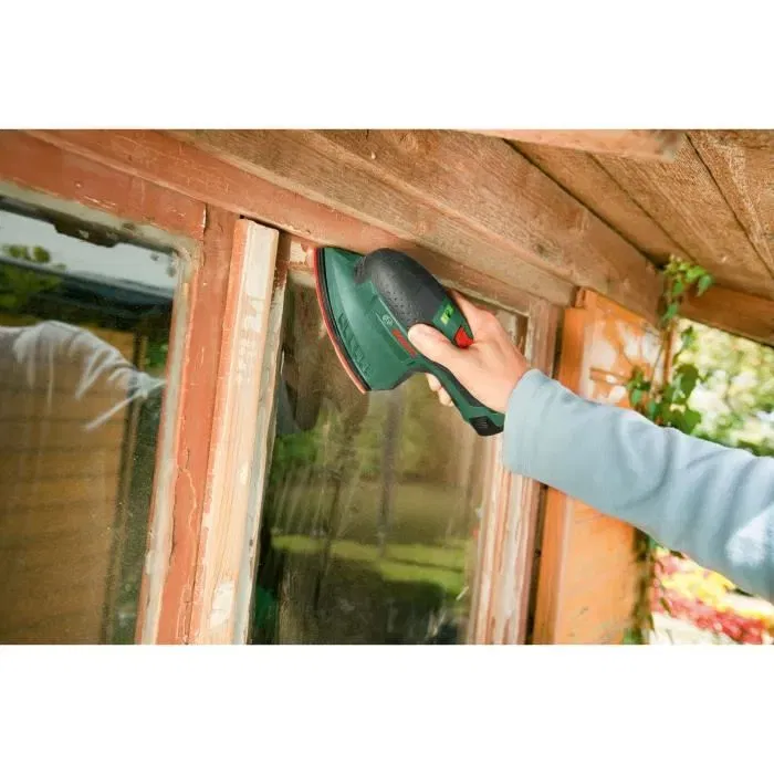 Bosch Ponceuse Multi sans fil EasySander 12 avec coffret et batterie 2,5Ah - Fonction PowerAutomatic, compacte et maniable