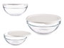 Pasabahce Boîte de Conservation Ronde Chefs avec Couvercle Blanc 595 ml Verre et Plastique 14x6x14 cm (Set de 6)