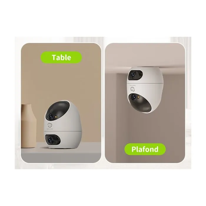 Beans View BEANS VIEW D220 Dual 2K Caméra de surveillance intérieure WiFi