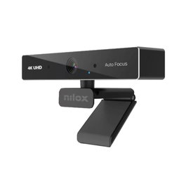 Nilox NXWCA4K13 Webcam 4K UHD avec double micro intégré, autofocus, Clip pour portable, USB