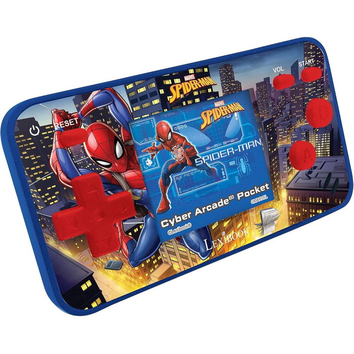 LEXIBOOK Console de jeu portable Cyber Arcade Pocket Spider-Man Marvel avec écran couleur, 150 jegos