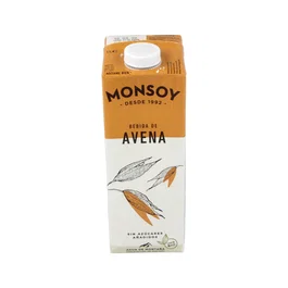 MONSOY Bebida Végétale Avena Bio Lot 6x1L - Sans Sucre Ajouté, Faible en Matières Grasses