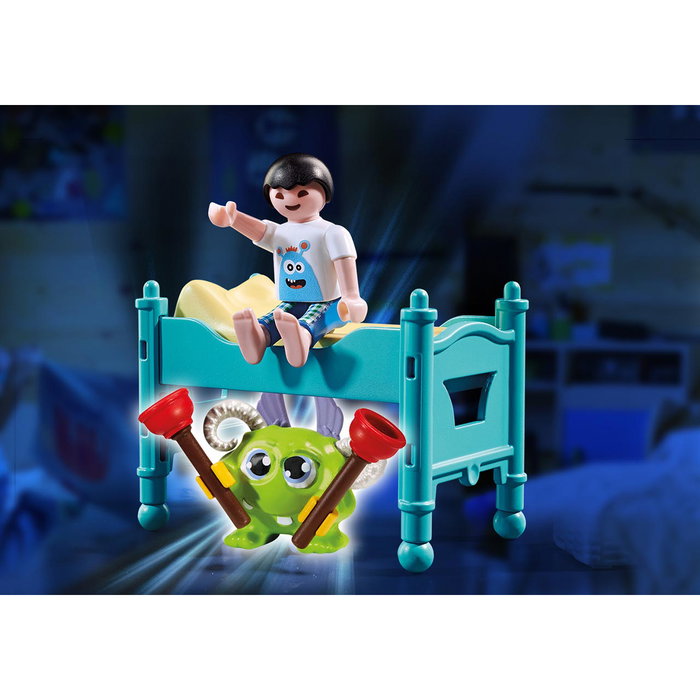 PLAYMOBIL - Figurine Enfant avec Monstre - Jouet de Construction - Réf. 70876 - Pour Enfants de 4 Ans et Plus