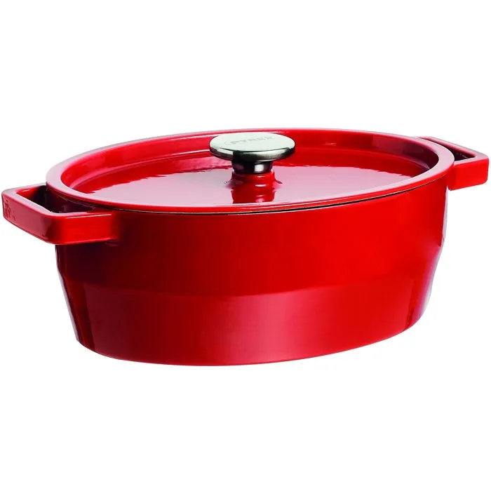Pyrex Cocotte ovale Slow Cook - 33 cm - Rouge