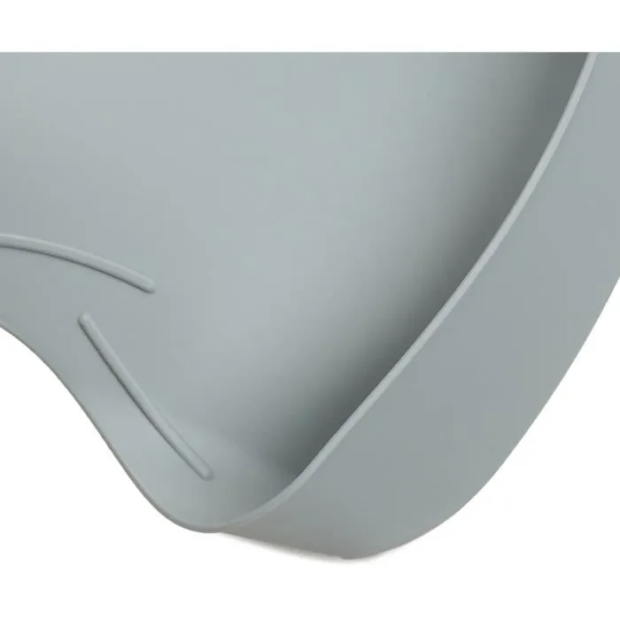 Thermobaby BIBOU - Lot de 2 bavoirs ajustables et étanches pour bébé - Vert Céladon et Gris Charme - Avec poche ventuelle