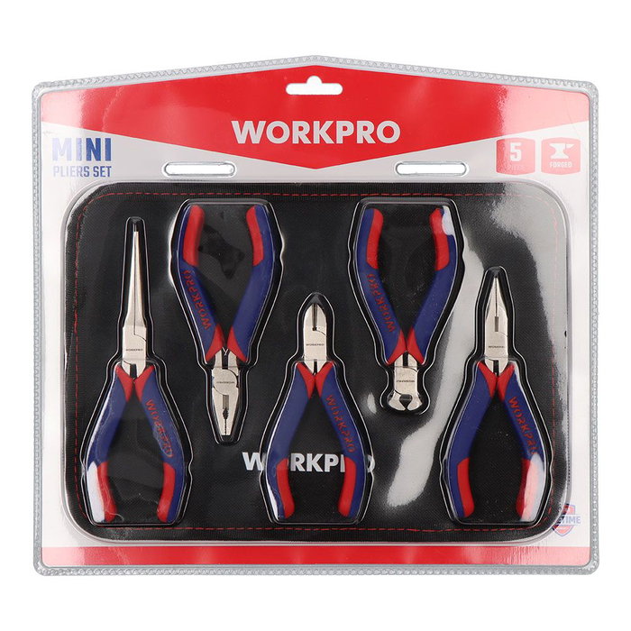 Workpro Lot de pinces Miniature 5 Pièces Workpro Lot de pinces Miniature 5 Pièces