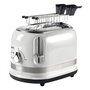Ariete 149/01 Toaster Moderne 2 Fentes Blanc avec Pinces, 6 Niveaux de Dorure, Fonctions Décongélation et Réchauffage