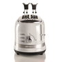 Ariete 149/01 Toaster Moderne 2 Fentes Blanc avec Pinces, 6 Niveaux de Dorure, Fonctions Décongélation et Réchauffage