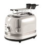 Ariete 149/01 Toaster Moderne 2 Fentes Blanc avec Pinces, 6 Niveaux de Dorure, Fonctions Décongélation et Réchauffage