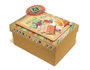 Innspiro Set de 3 boîtes carrées en papier maché (14, 17 et 20 cm)