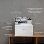 HP Imprimante multifonction couleur Laser - Impression jusqu'à 27 ppm, copie, scan, fax, recto-verso, écran TFT, USB - Format A4, résolution 600 x 600 ppp
