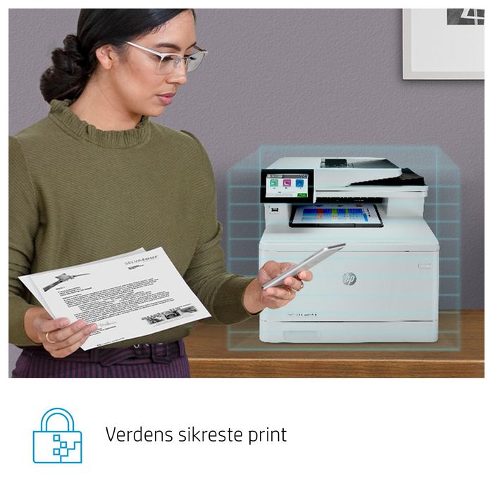 HP Imprimante multifonction couleur Laser - Impression jusqu'à 27 ppm, copie, scan, fax, recto-verso, écran TFT, USB - Format A4, résolution 600 x 600 ppp