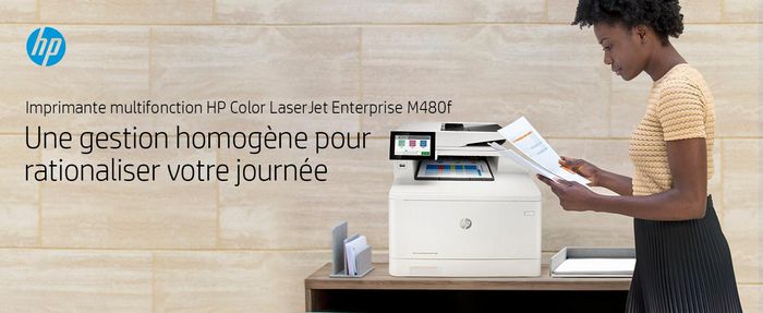 HP Imprimante multifonction couleur Laser - Impression jusqu'à 27 ppm, copie, scan, fax, recto-verso, écran TFT, USB - Format A4, résolution 600 x 600 ppp