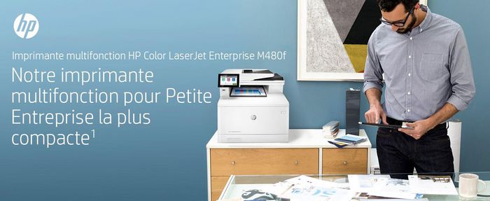HP Imprimante multifonction couleur Laser - Impression jusqu'à 27 ppm, copie, scan, fax, recto-verso, écran TFT, USB - Format A4, résolution 600 x 600 ppp