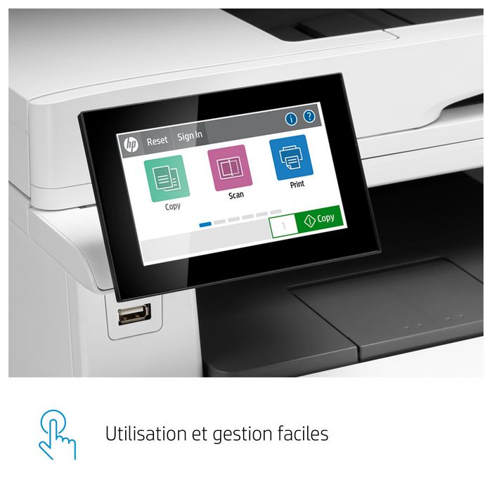 HP Imprimante multifonction couleur Laser - Impression jusqu'à 27 ppm, copie, scan, fax, recto-verso, écran TFT, USB - Format A4, résolution 600 x 600 ppp