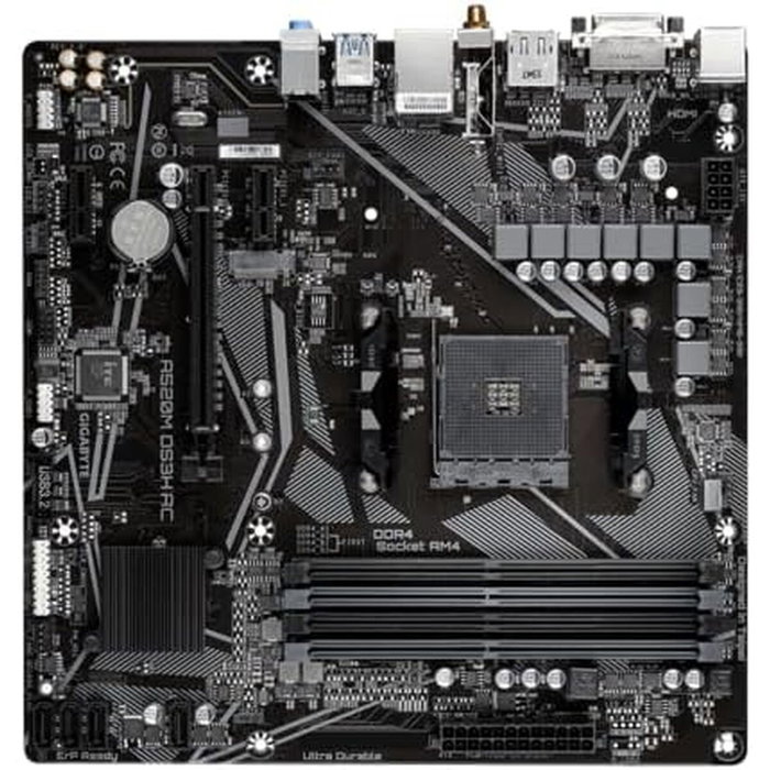 Carte Mère Gigabyte A520M DS3H AC AMD A520 AMD AM4