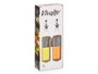 Vivalto Set Huilier Vinaigrier Verre 500 ml 12x31x6 cm Transparent (Set de 12)