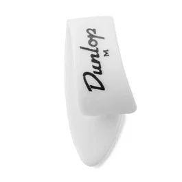 Dunlop Púas de pulgar White Medium (pack de 4) inevitable