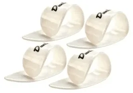 Dunlop Player's Pack Lot de 4 Médiators Blancs Medium 0.5 cm x 5 cm x 6 cm