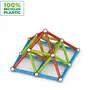 GEOMAG - Jeu de Construction Magnétique Supercolor 93 Pièces - Blocs Aimantés - Éducatif & Créatif pour Enfants dès 3 Ans - Modèle 385 - 100% Plastique Recyclé