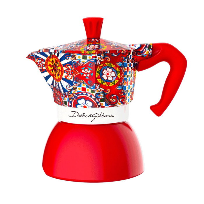 Cafetière Italienne Bialetti D&G RED 4T Rouge Acier inoxydable 4 Tasses Cafetière Italienne Bialetti D&G RED 4T Rouge Acier inoxydable 4 Tasses