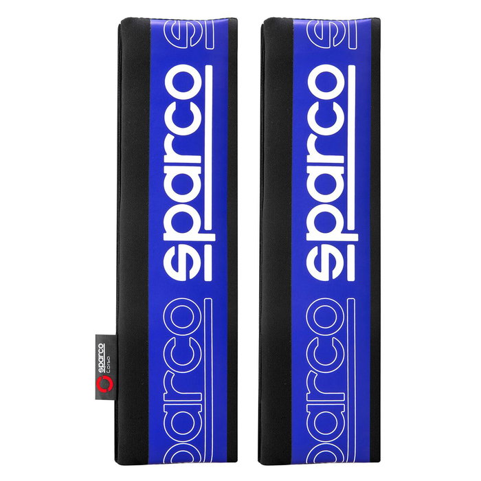 Abc Jeu de 2 coussinets de ceinture Sparco modèle SPC bleu et noir Abc Jeu de 2 coussinets de ceinture Sparco modèle SPC bleu et noir