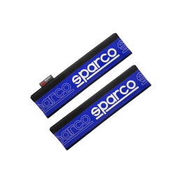 Abc Jeu de 2 coussinets de ceinture Sparco modèle SPC bleu et noir