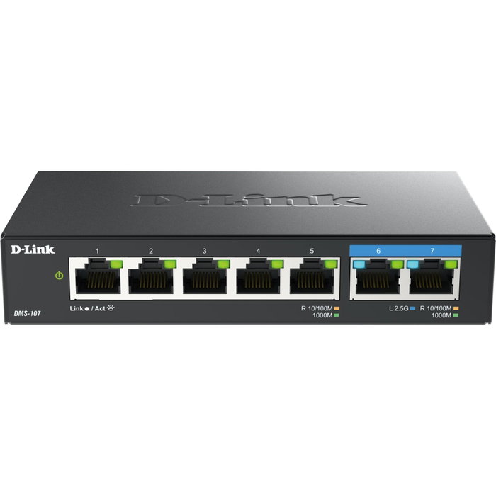 D-Link DMS-107/E Multi-Gigabit Unmanaged Switch