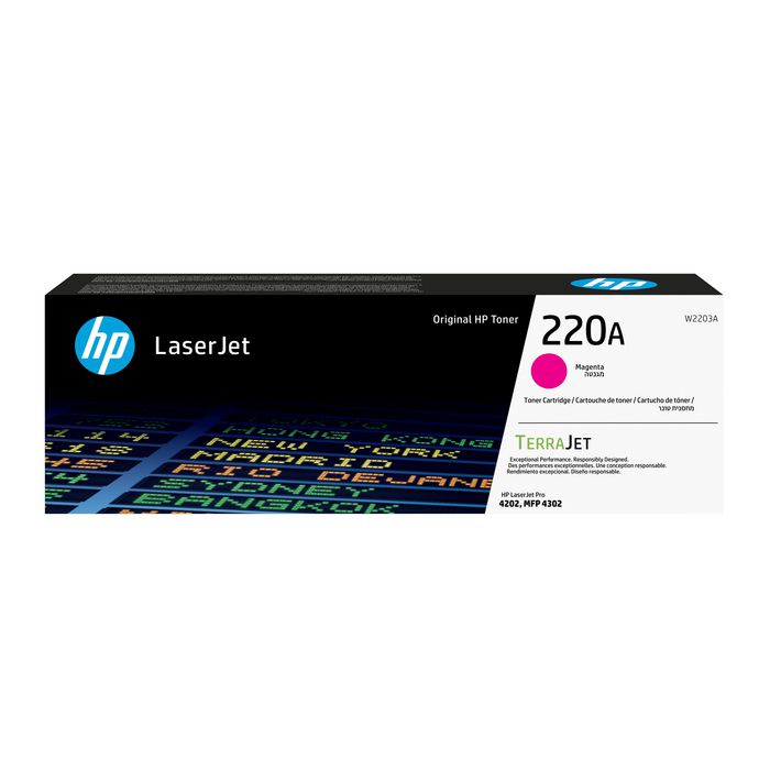 HP Cartouche de toner 220A Magenta W2203A pour LaserJet Pro 4202/4302 (1 800 pages)</html>