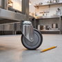TENTE Roue pivotante Ø75 mm avec bande en gomme thermoplastique et support zingué